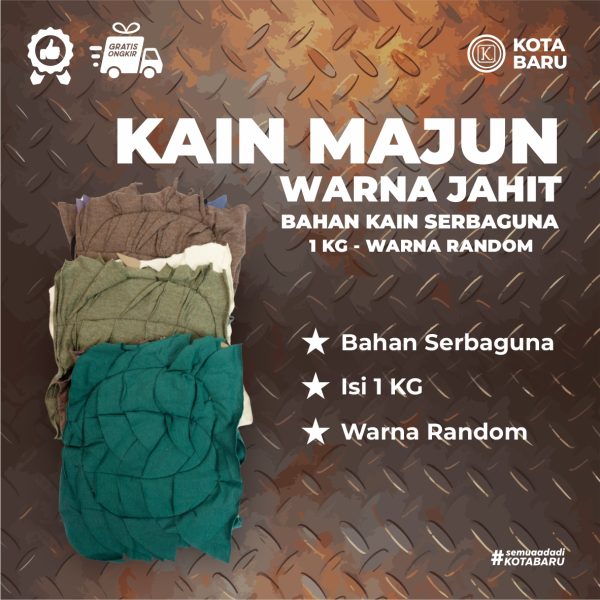 Kain Majun Warna Jahit