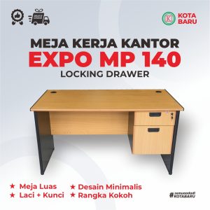 Meja Kerja Kantor Expo MP 140 Locking Drawer