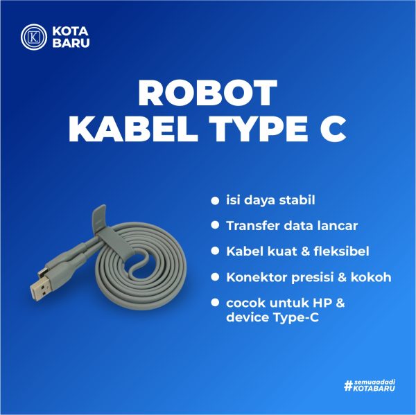 Robot Kabel USB Type-C Fast Charging
