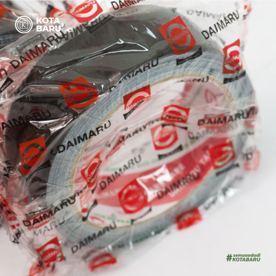 Lakban Hitam 1 1/2 inch Daimaru 36 x 12 mm